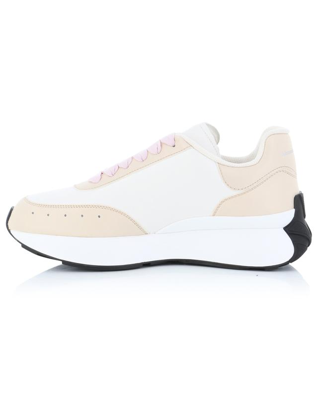 Sprint Runner tricolour leather low-top lace-up sneakers ALEXANDER MC QUEEN
