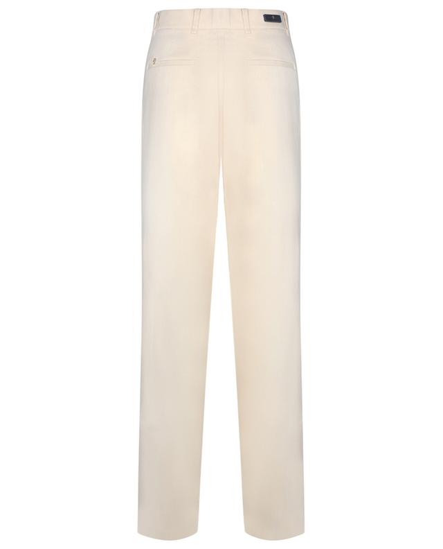 Anastasia linen and cotton straight-leg trousers PAMELA HENSON