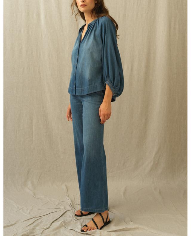 Bluse mit Dreiviertel-Ärmeln aus Baumwolle Natalia HANA SAN