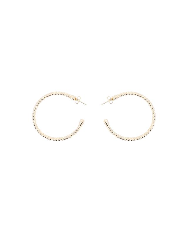 Twist gold-tone hoop earrings - 4.5 cm AVINAS