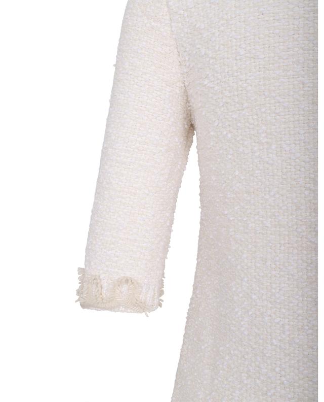 Mini-Tweed-Strick-Kleid in A-Form mit Perlenstickereien LANVIN