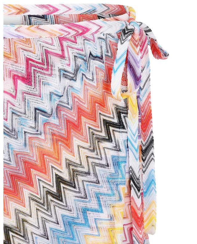 Herringbone beach knit mini wrap skirt MISSONI