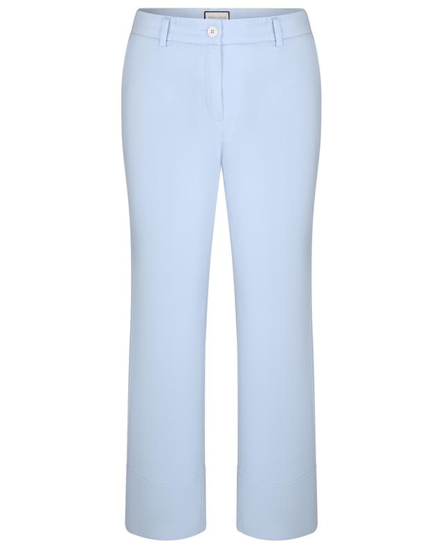Mia cotton-blend straight-leg trousers SEDUCTIVE