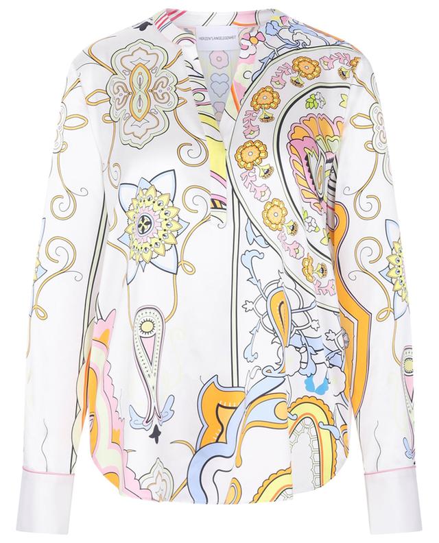 Stylized Paisley printed silk blouse HERZEN&#039;S ANGELEHEIT