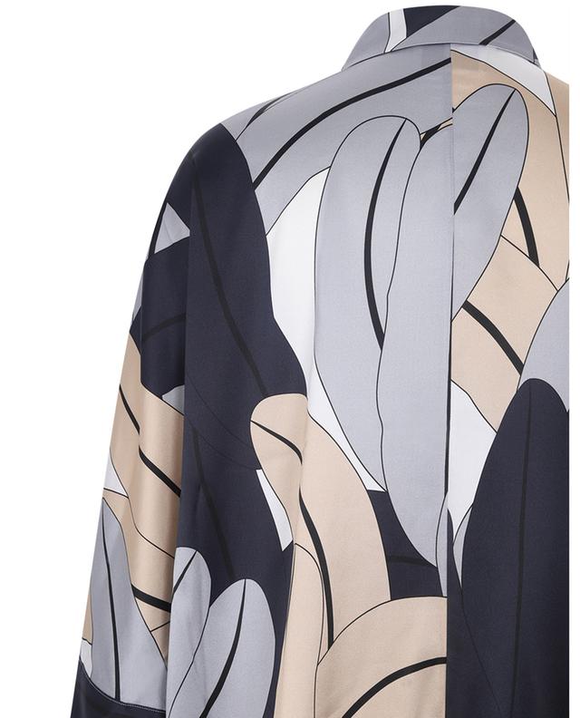 Leaf printed oversize silk shirt HERZEN&#039;S ANGELEHEIT