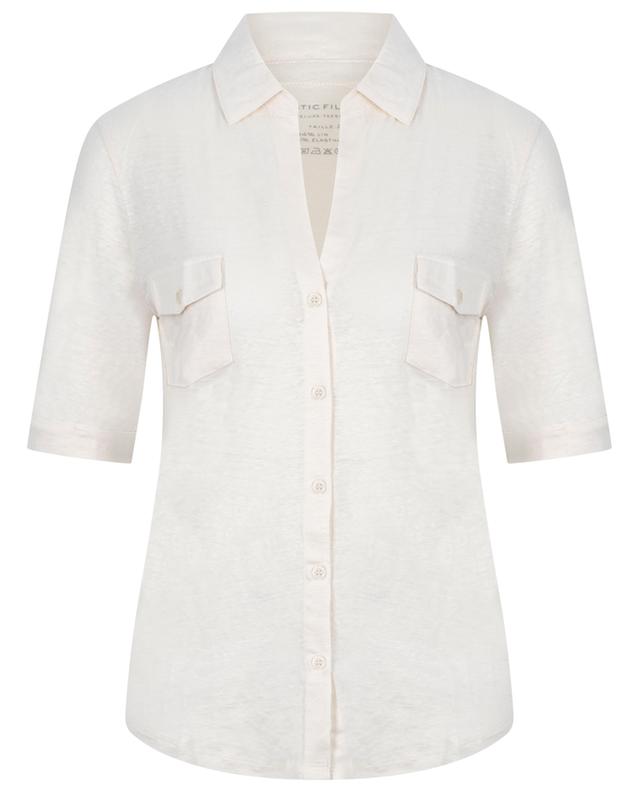 Linen short-sleeved shirt MAJESTIC FILATURES