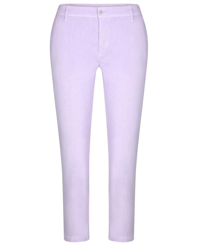 Cotton and linen straight cropped trousers 120% LINO