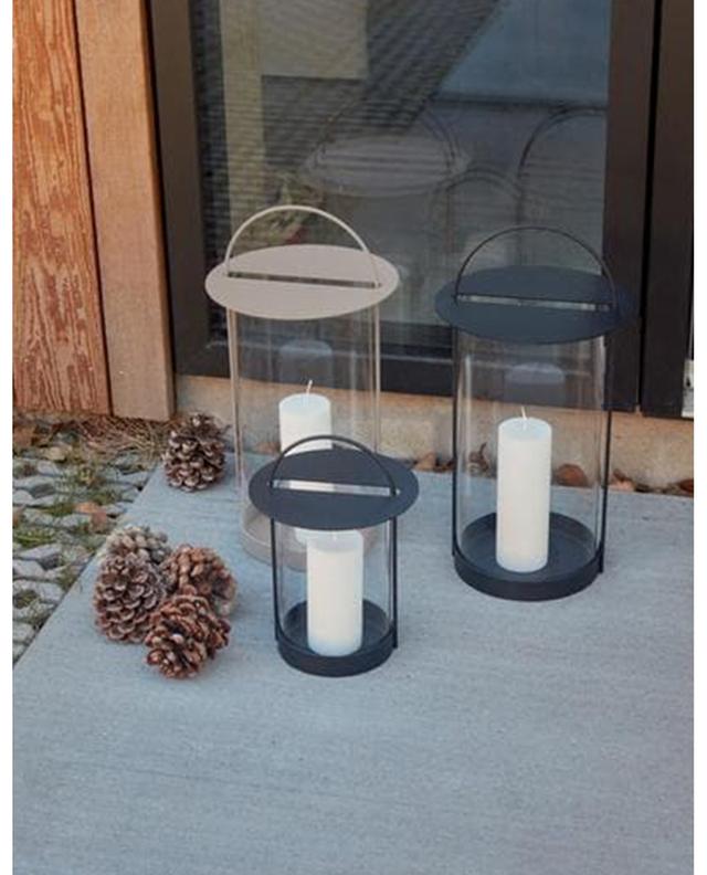 Maki glass and metal lantern - H 48 OYOY LIVING DESIGN