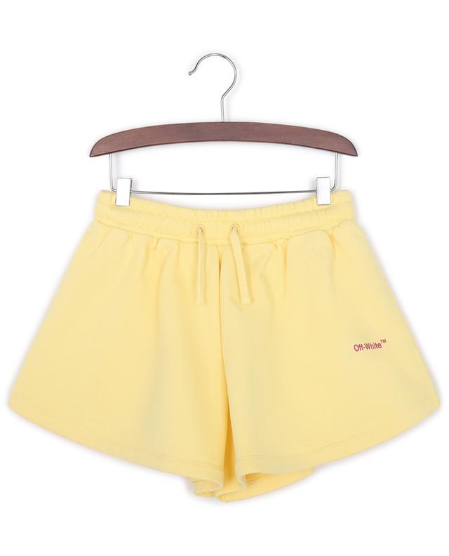 Helvetica Butterfly girl&#039;s sweat shorts OFF WHITE