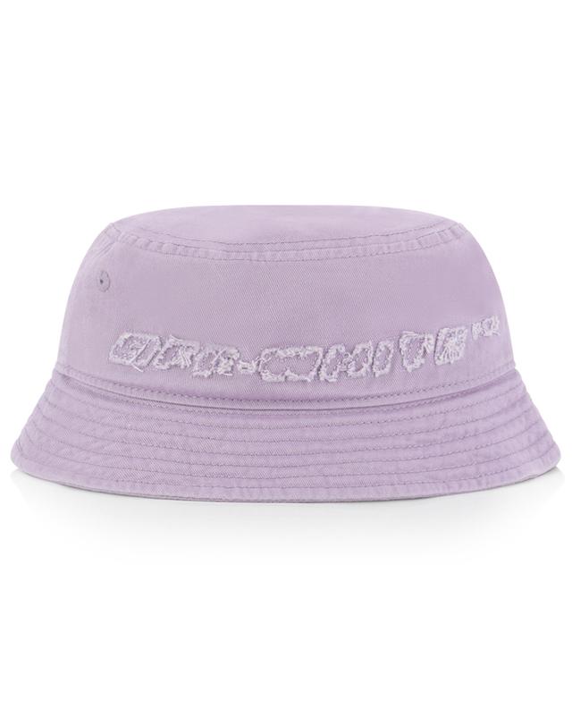 Industrial 2.0 girl&#039;s twill bucket hat OFF WHITE
