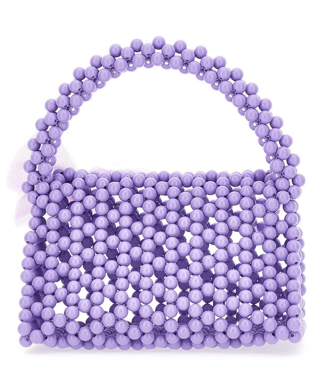 Flowers girl&#039;s bead handbag MONNALISA