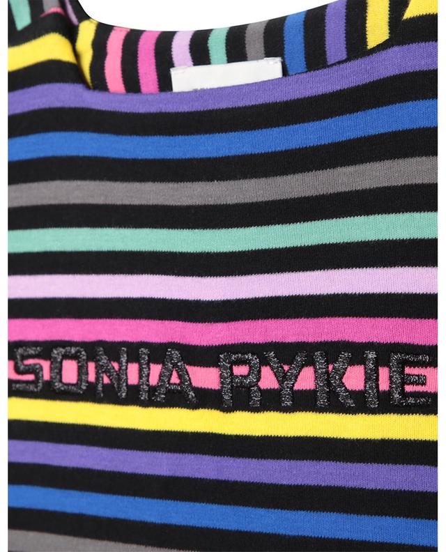 Logo embroidered striped girl&#039;s T-shirt dress SONIA RYKIEL