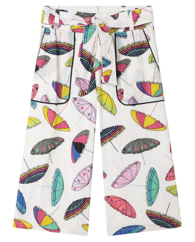 Parasol printed girl&#039;s cropped wide-leg trousers SONIA RYKIEL