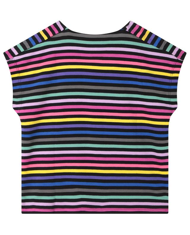 Gestreiftes Mädchen-T-Shirt mit Logo-Stickerei SONIA RYKIEL