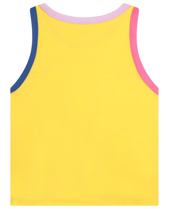 Logo adorned girl&#039;s jersey tank top with tie detail SONIA RYKIEL
