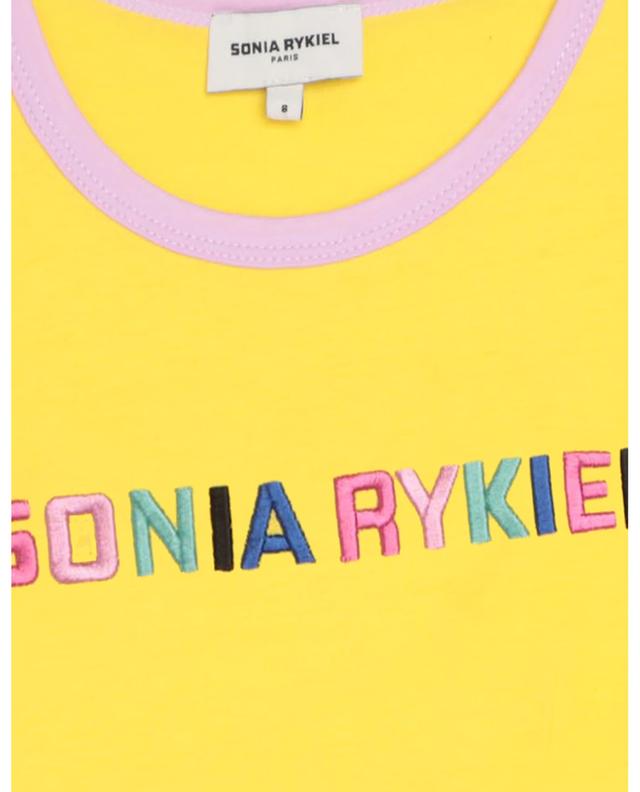 Mädchen-Jersey-Tanktop zum Knoten mit Logo SONIA RYKIEL