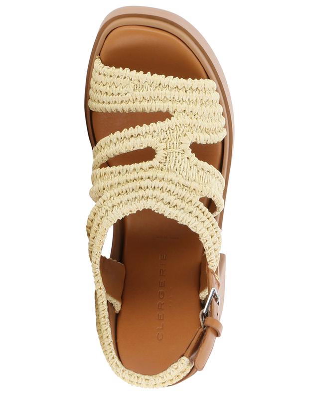 Natsu raffia heeled sandals CLERGERIE