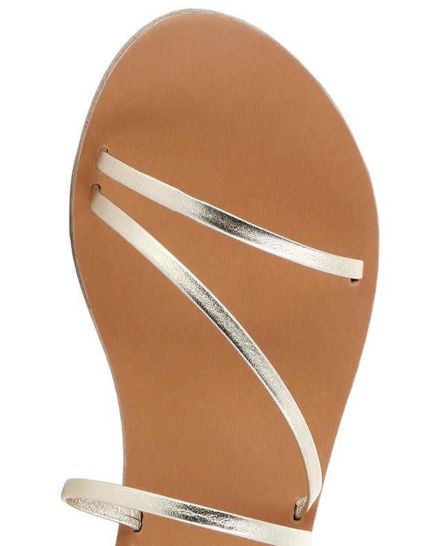 Sandales à lacer en cuir métallisé à talon Hara Heel ANCIENT GREEK SANDALS