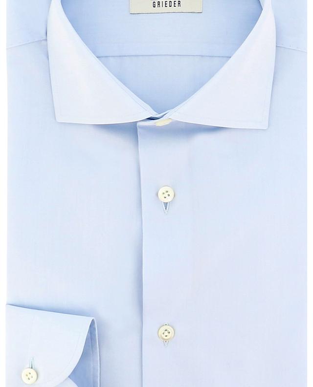Einfarbiges Slim-Fit-Hemd aus Popeline Fabio BONGENIE GRIEDER