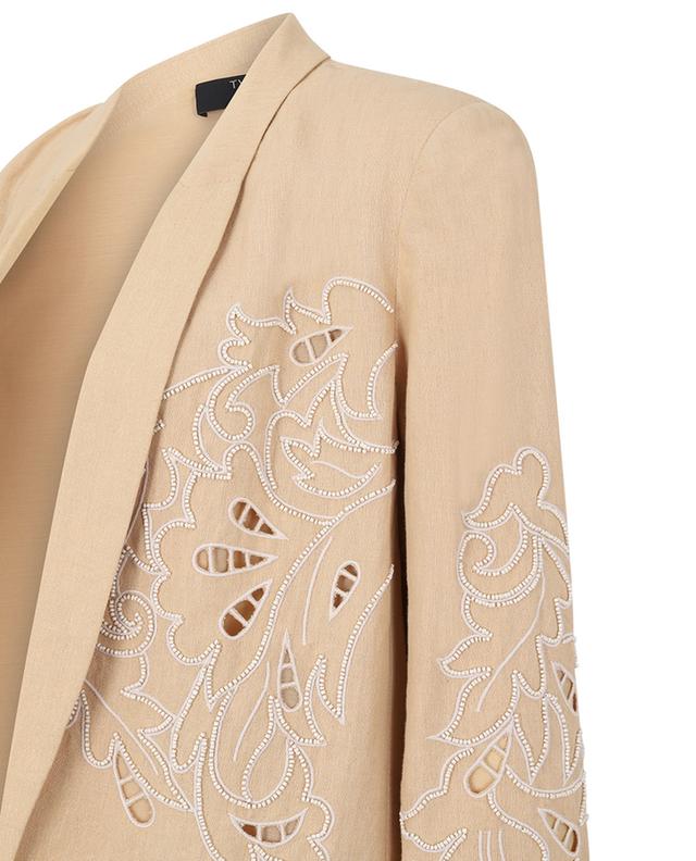 Open oversized openwork embroidered blazer TWINSET