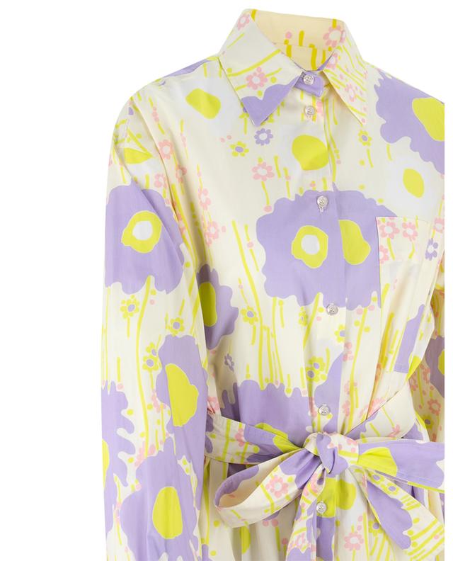 Robe chemise courte imprimée fleurs Baldi SPORTMAX