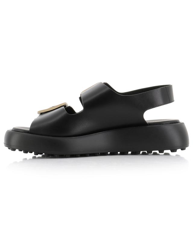 Smooth leather platform sandals TOD&#039;S