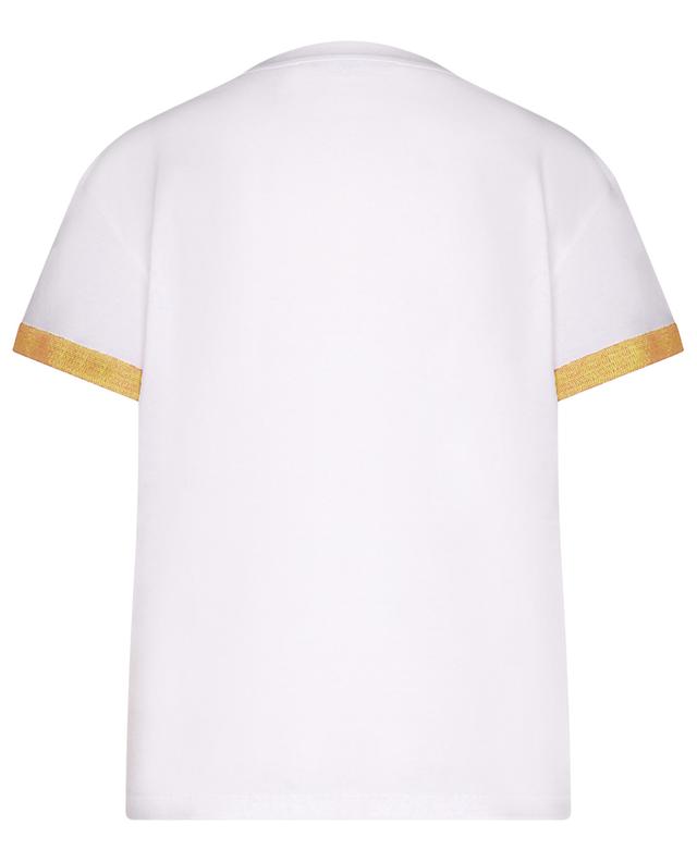 Jersey T-shirt with embroidered short sleeves FABIANA FILIPPI