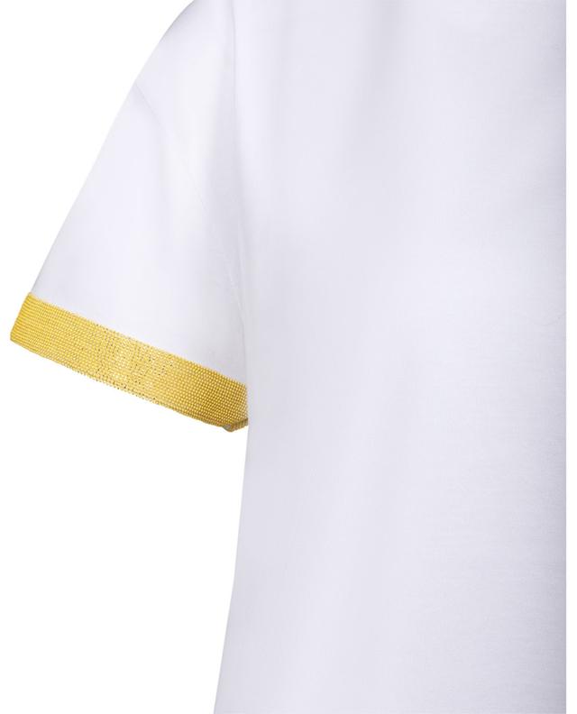 Jersey-T-Shirt mit bestickten kurzen Ärmeln FABIANA FILIPPI