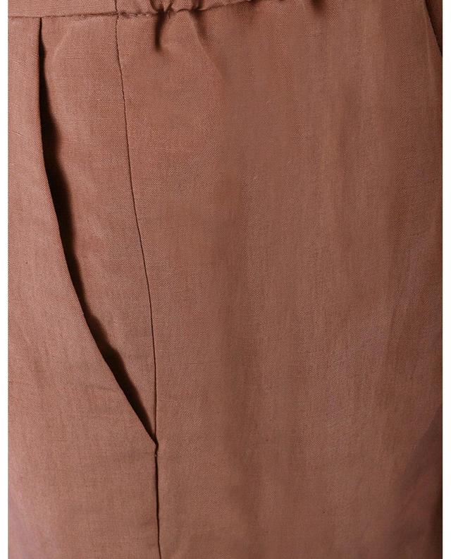 Gubbio cropped linen and silk trousers FABIANA FILIPPI