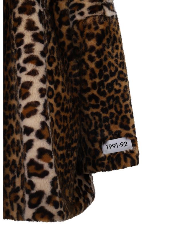 KIM DOLCE &amp; GABBANA leopard printed faux fur cape DOLCE &amp; GABBANA