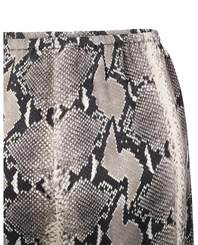 Miny wide-leg cropped python print trousers KHAITE