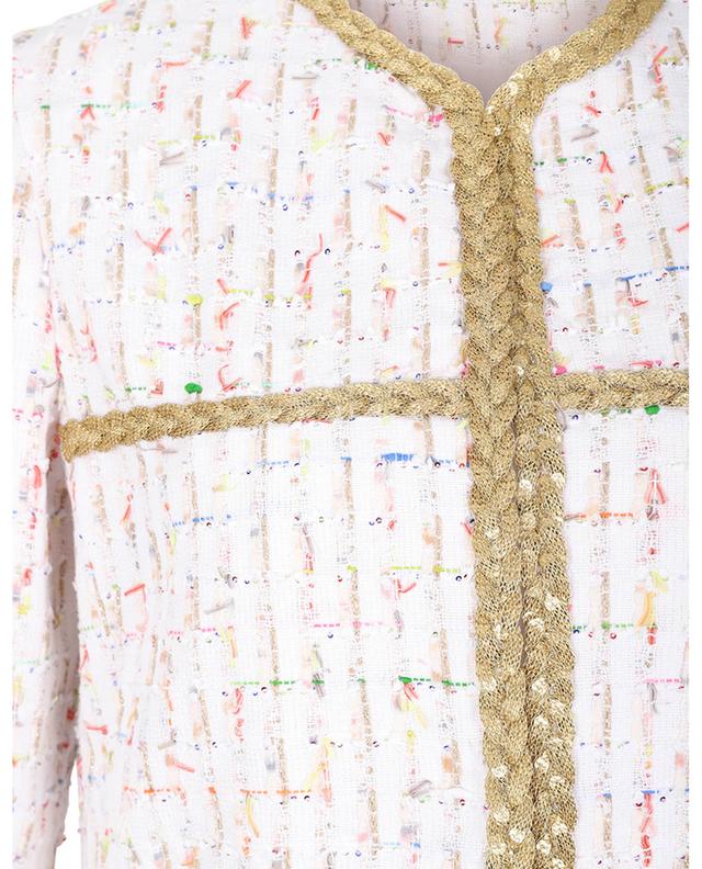 Kostumjacke aus Tweed mit Pailletten-Zöpfen GIAMBATTISTA VALLI