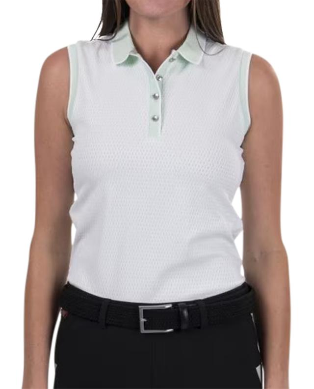 Ella Structure sleeveless golf polo shirt KJUS