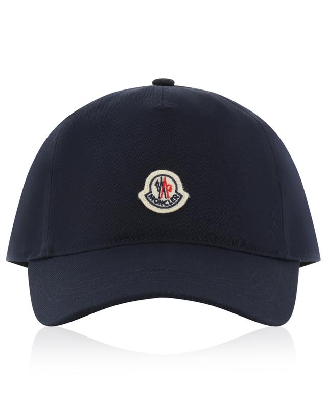 Rooster logo patch adorned gabardine baseball cap MONCLER