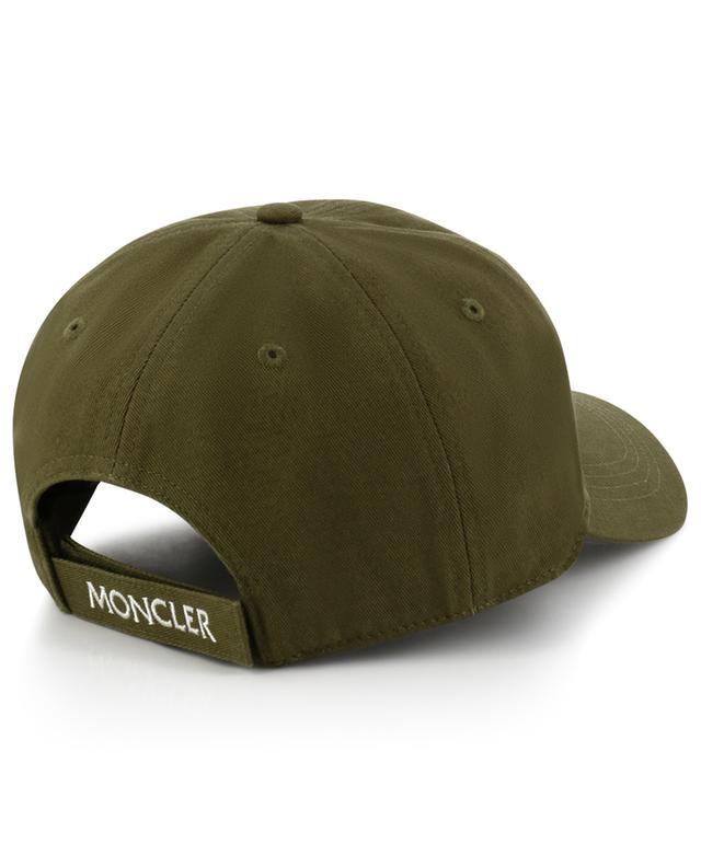 Rooster logo patch adorned gabardine baseball cap MONCLER