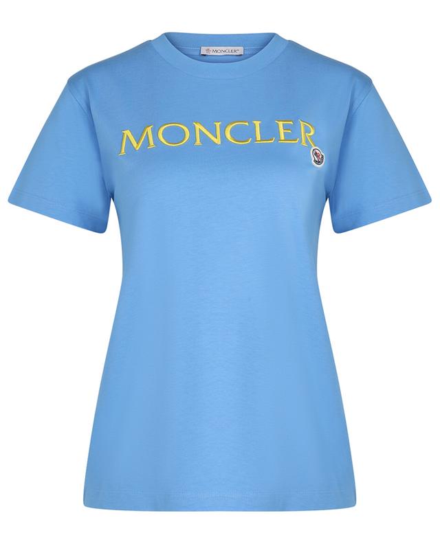 T-shirt à manches courtes brodé logo et patch MONCLER