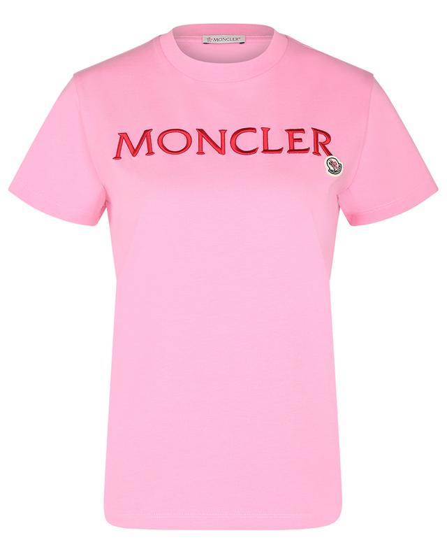 Kurzarm-T-Shirt mit Logostickerei und Patch MONCLER
