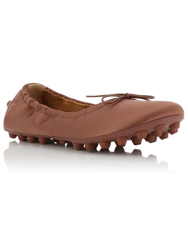 Bubble satin and leather loafers TOD&#039;S