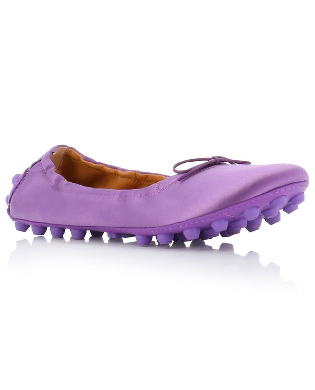 Bubble satin and leather loafers TOD&#039;S