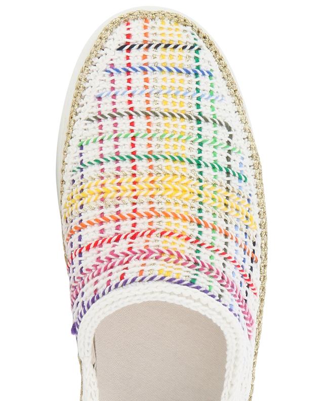 Sparkling Psychedelic crochet slip-on sneakers AMROSE