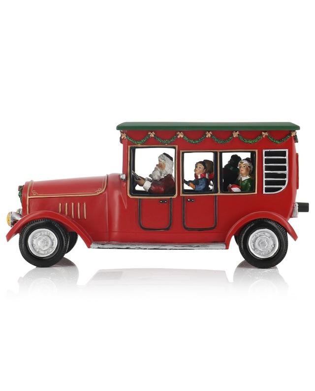 Santa in Car music box with LED GOODWILL