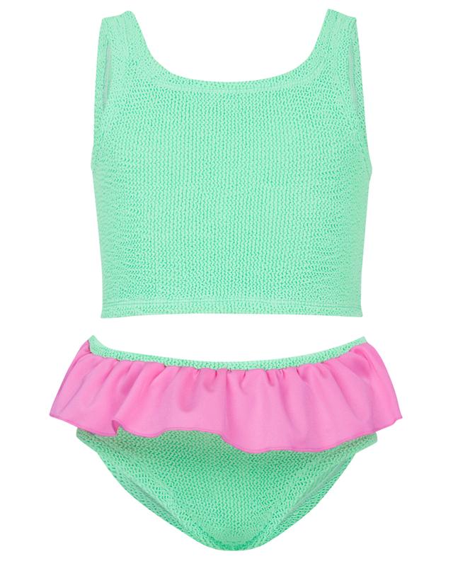 Duo Olive girls&#039; nylon two-piece swimsuit HUNZA G
