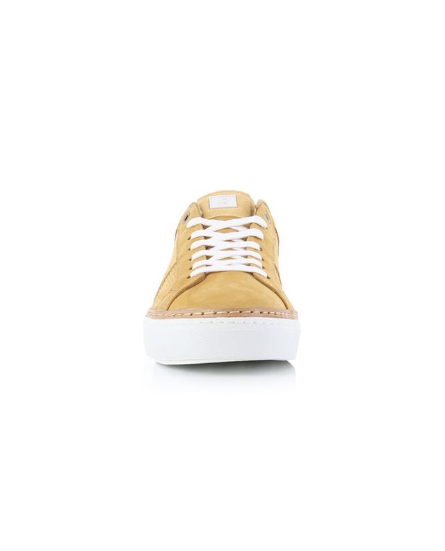 Ava checked suede low-top lace-up sneakers RUBIROSA