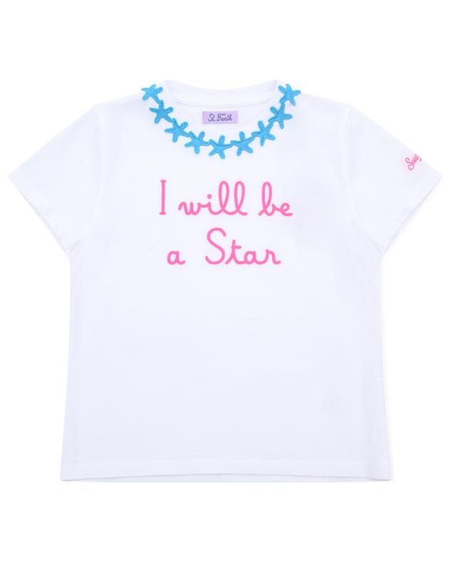 Elly I Will Be A Star embroidered girl&#039;s T-shirt MC2 SAINT BARTH