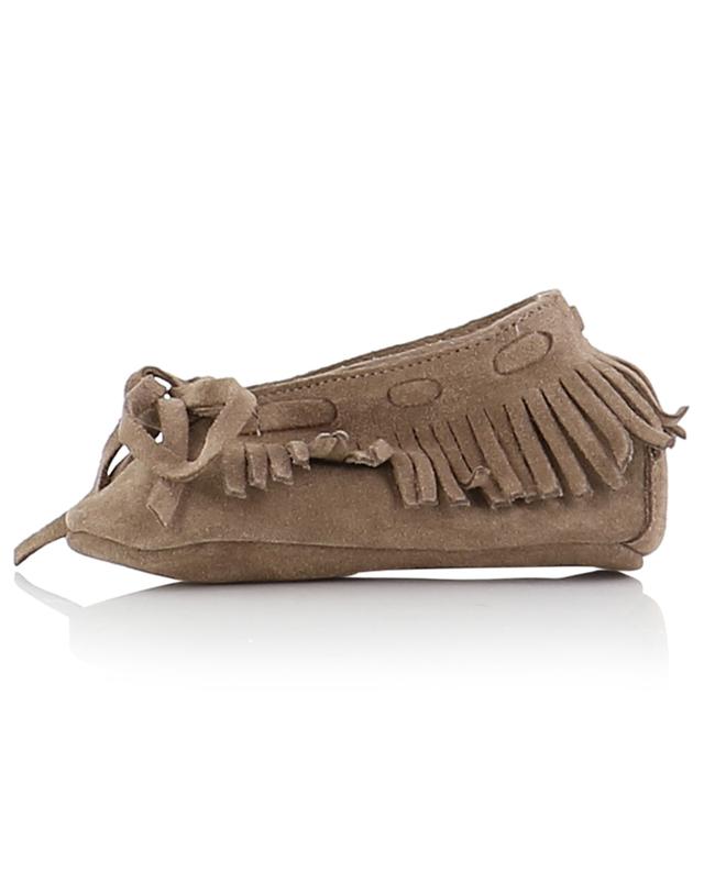 Indiana girl&#039;s fringed suede loafers ANNIEL