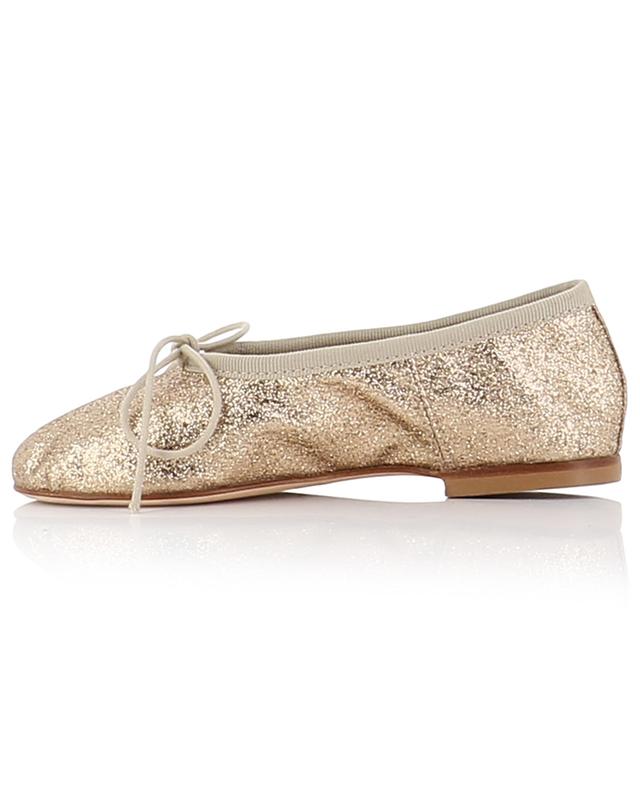Glitter fabric girl&#039;s ballet flats ANNIEL