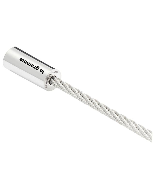 Câble Le 9g polished silver cable bracelet LE GRAMME