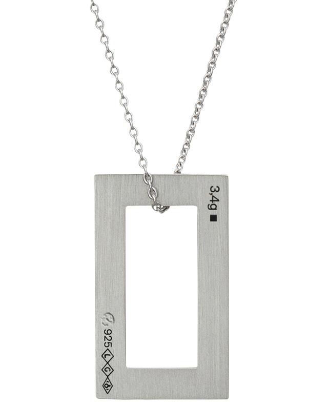 Rectangle Le 3.4 g polished silver necklace LE GRAMME