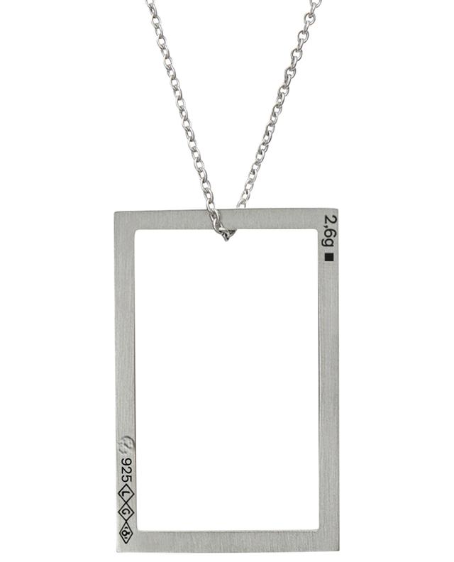 Halskette aus poliertem Silber Rectangle Le 2,6 g LE GRAMME