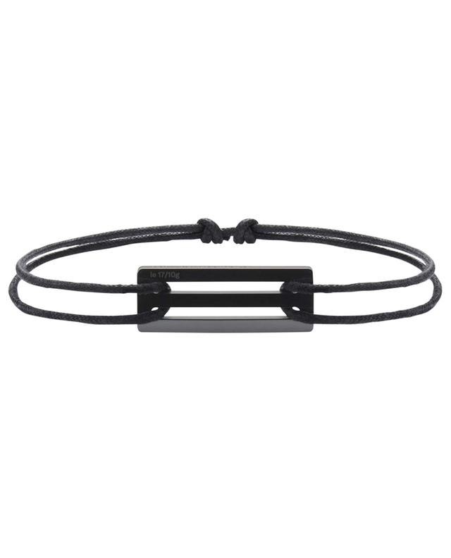 1.7 g perforated black ceramic cord bracelet LE GRAMME